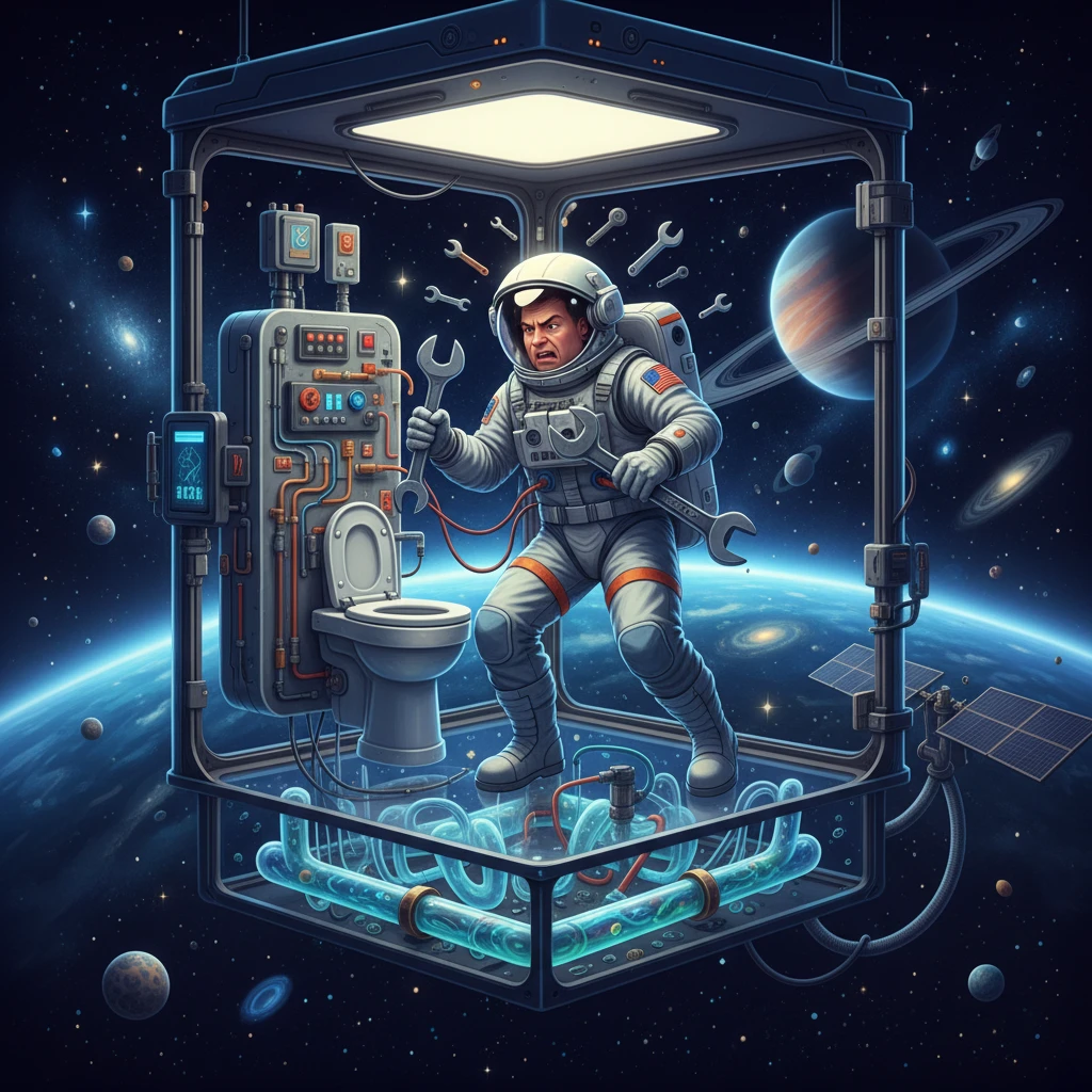 שירותים עם נוף לכוכבים: המשימה הכי מסובכת בחלל