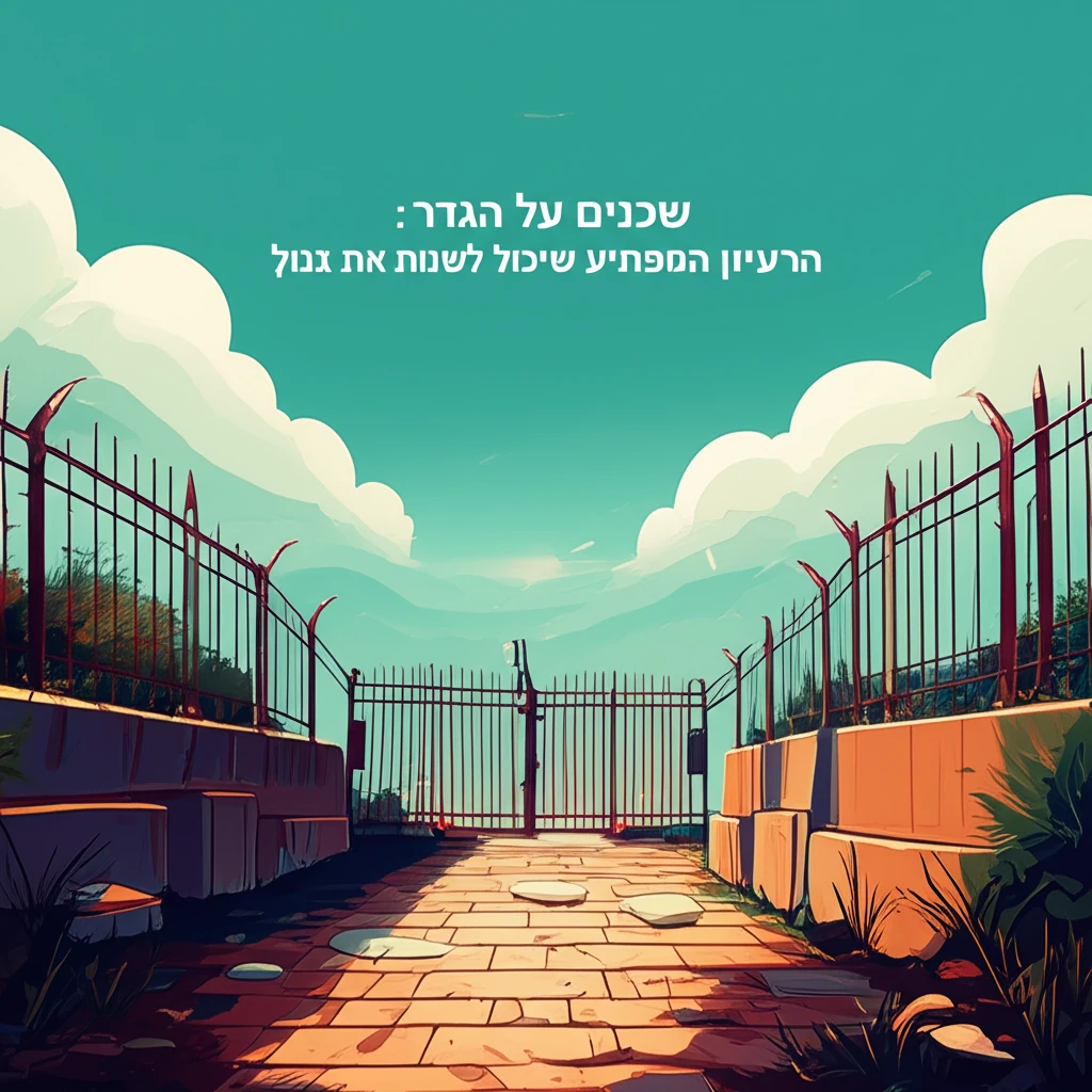 שכנים על הגדר: הרעיון המפתיע שיכול לשנות את גבול הצפון