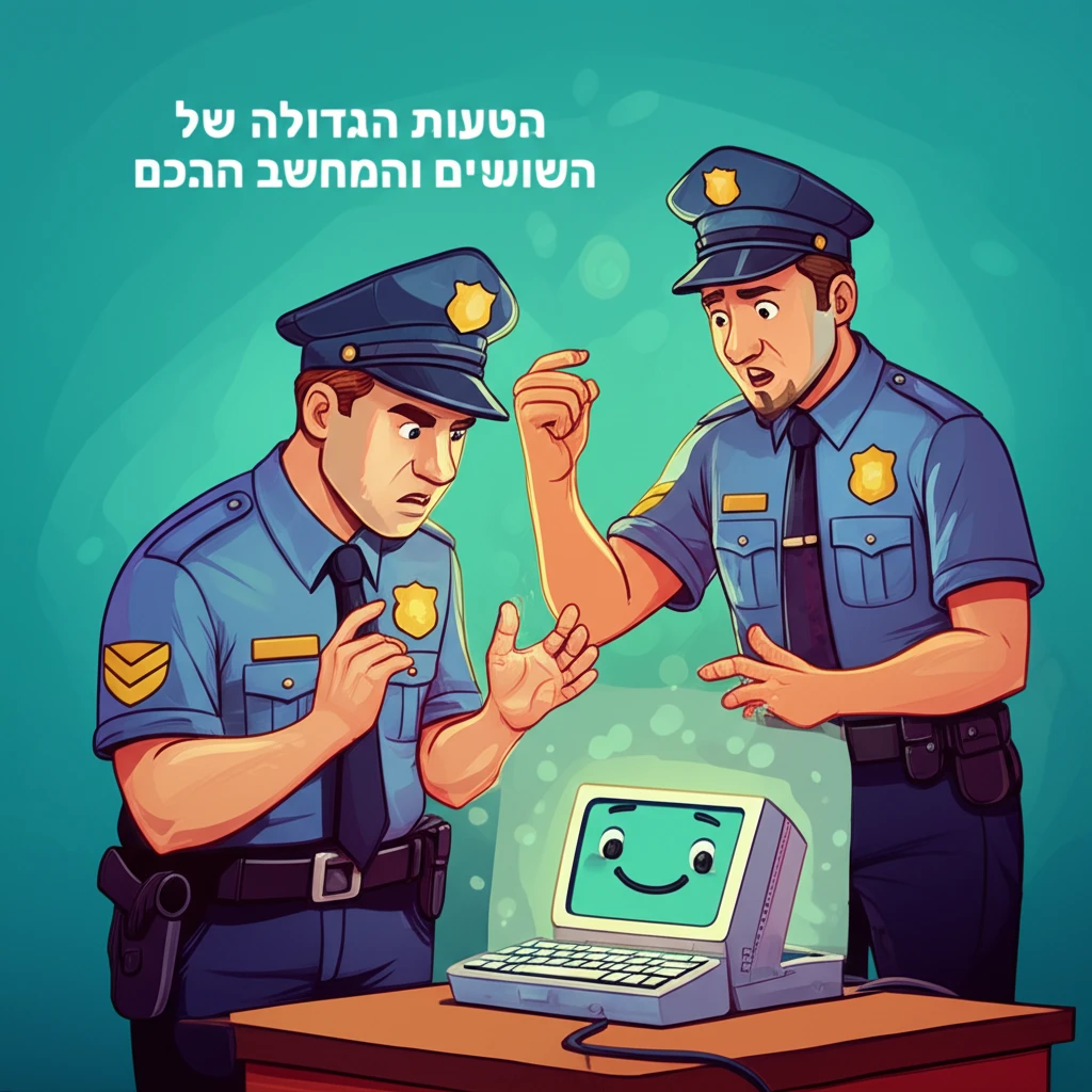 הַטָּעוּת הַגְּדוֹלָה שֶׁל הַשּׁוֹטְרִים וְהַמַּחְשֵׁב הֶחָכָם