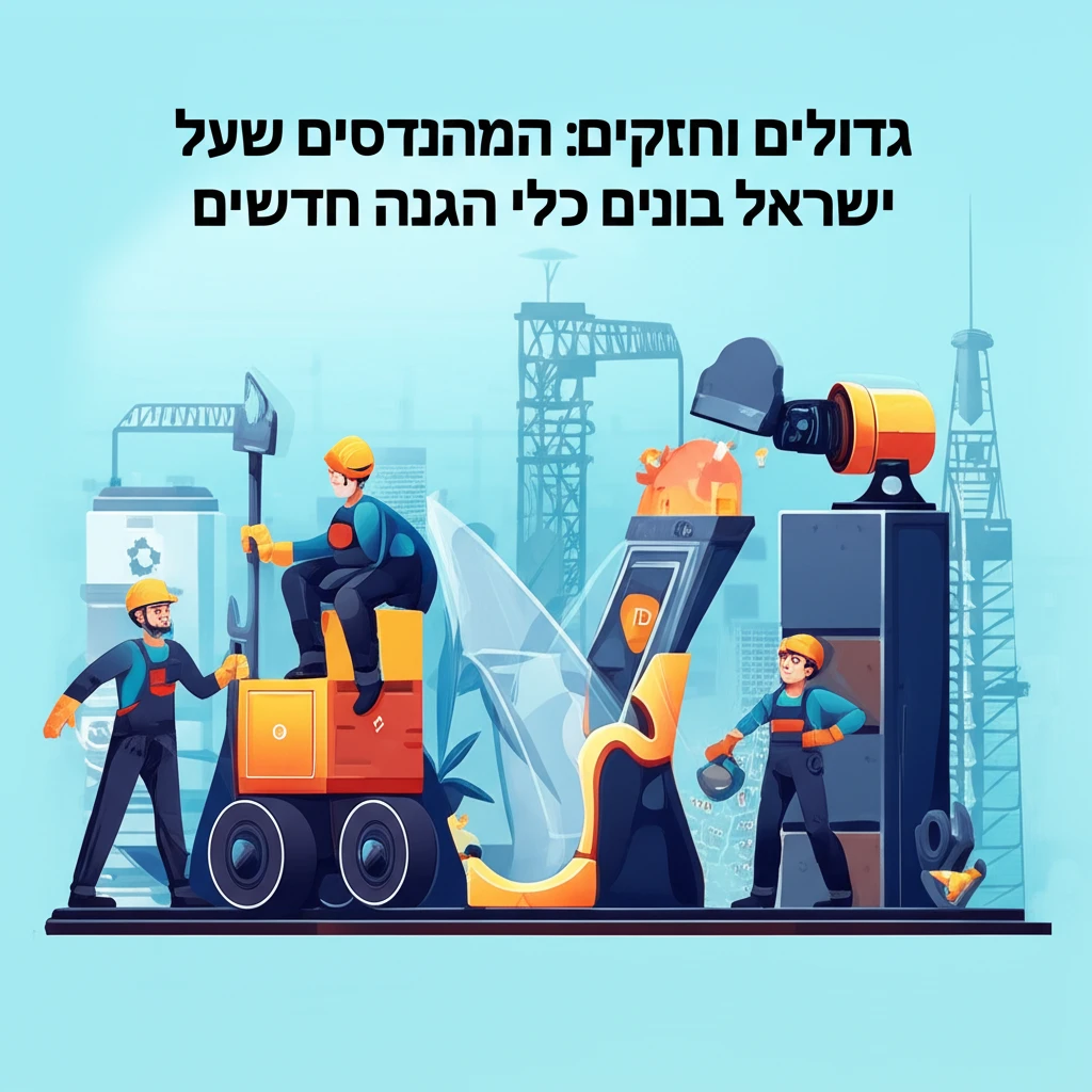 גְּדוֹלִים וְחַזָּקִים: הַמְּהַנְדֵּסִים שֶׁל יִשְׂרָאֵל בּוֹנִים כְּלֵי הֲגָנָה חֲדָשִׁים