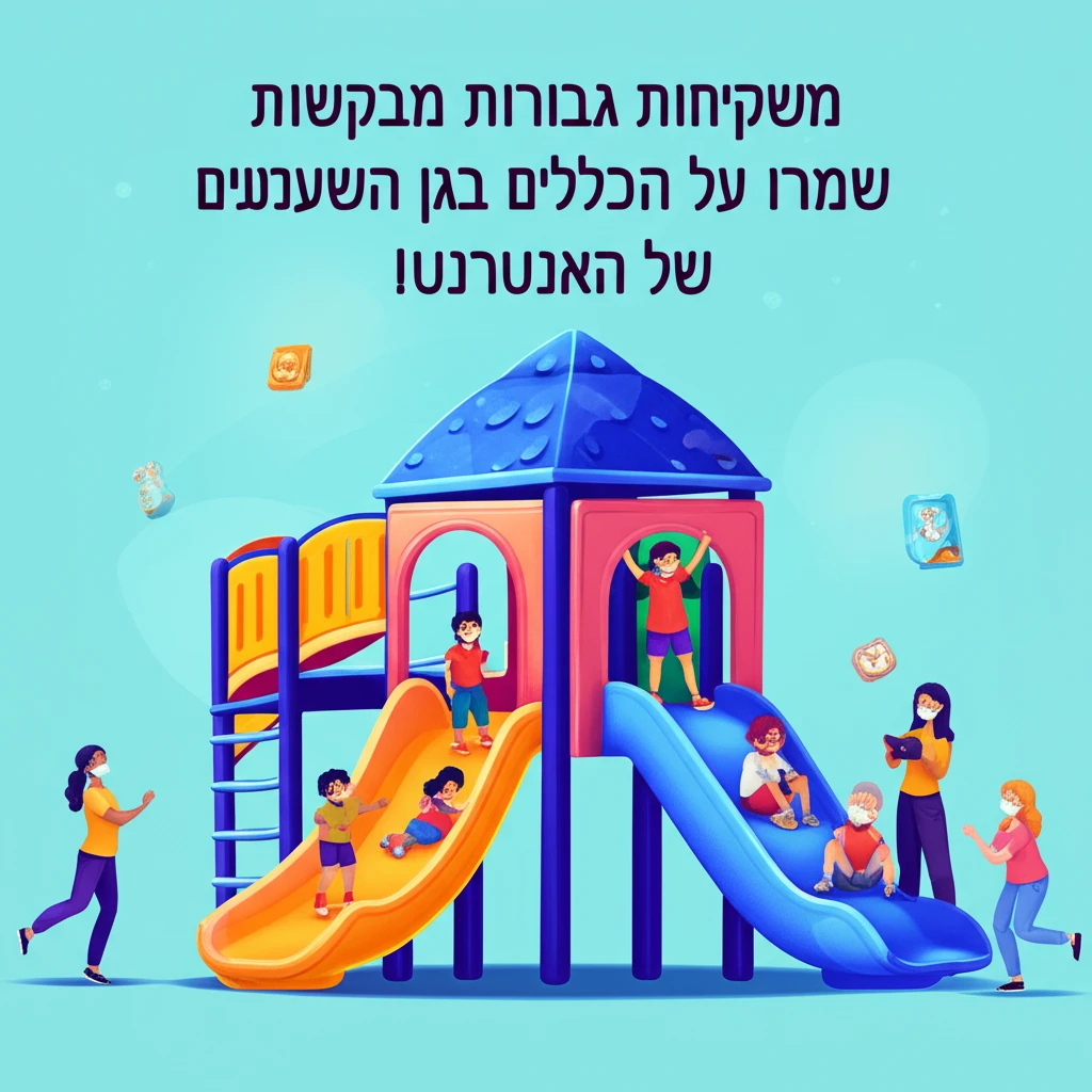 מִשְׁפָּחוֹת גִּבּוֹרוֹת מְבַקְּשׁוֹת: שִׁמְרוּ עַל הַכְּלָלִים בְּגַן הַשַּׁעֲשׁוּעִים שֶׁל הָאִינְטֶרְנֶט!