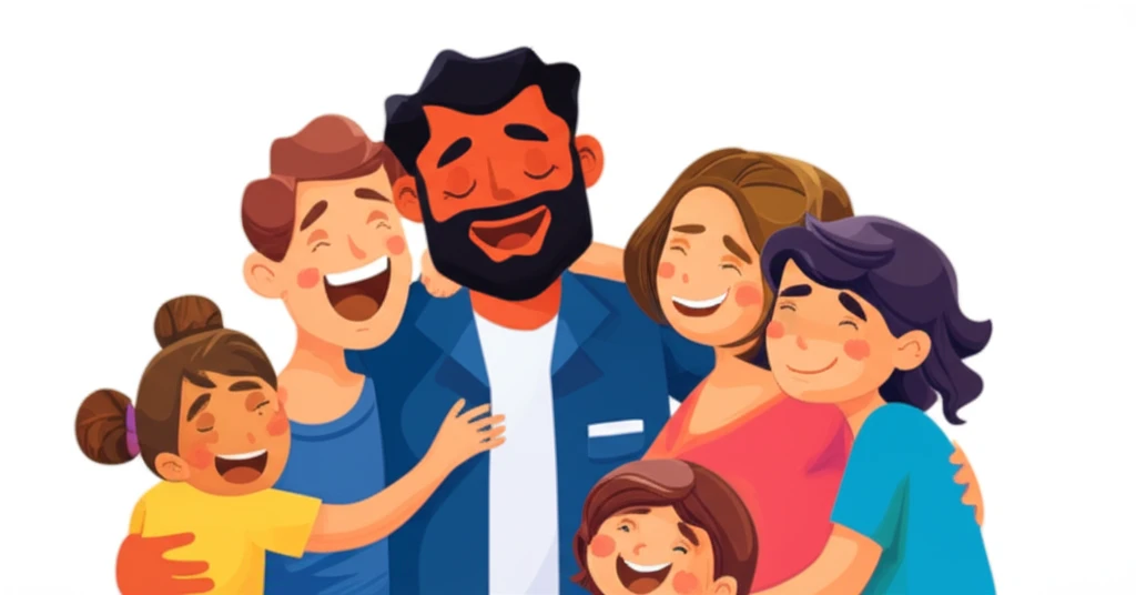 חִבּוּק גָּדוֹל שֶׁל שִׂמְחָה: הַמִּשְׁפָּחוֹת שׁוּב בְּיַחַד