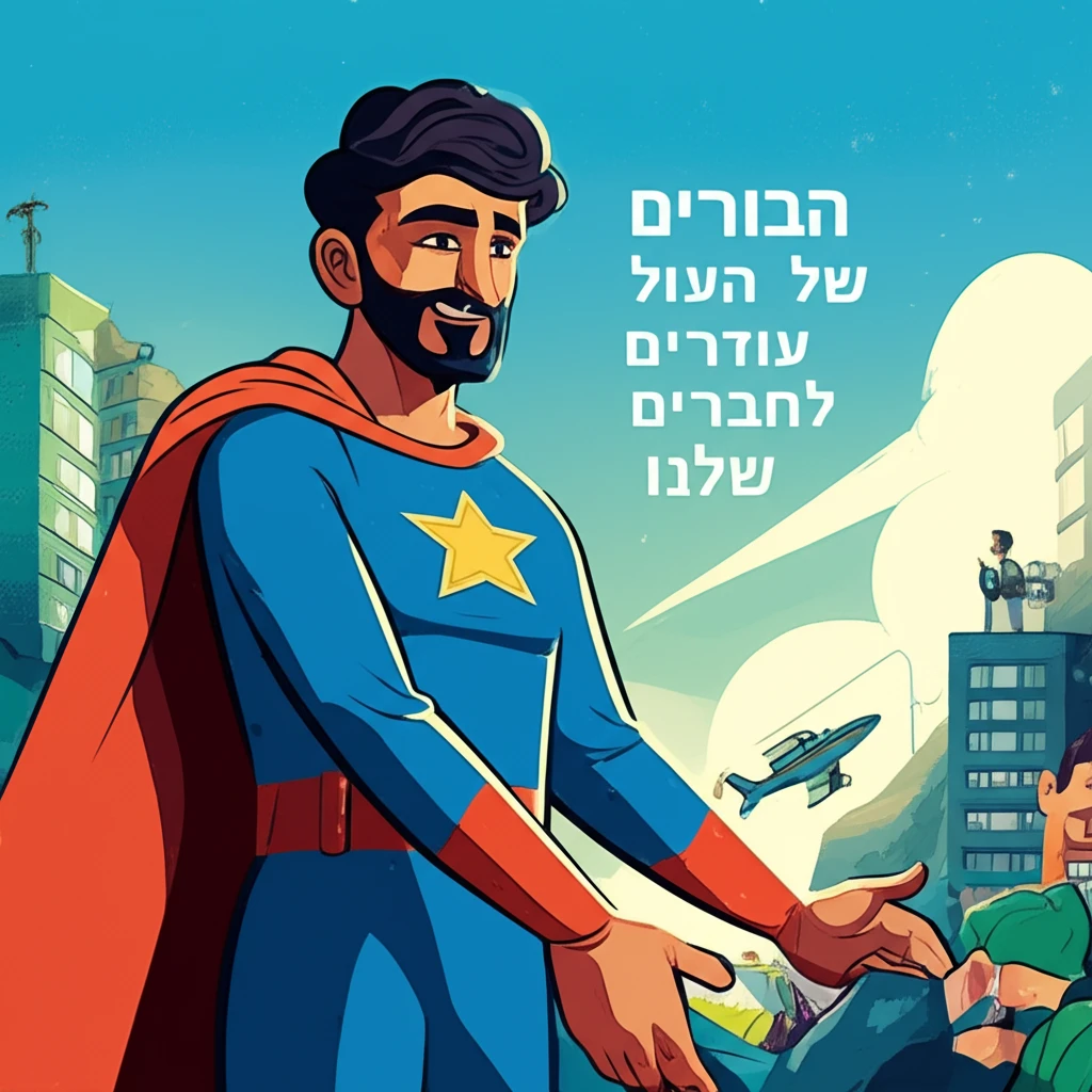 הַגִּבּוֹרִים שֶׁל הָעוֹלָם עוֹזְרִים לַחֲבֵרִים שֶׁלָּנוּ