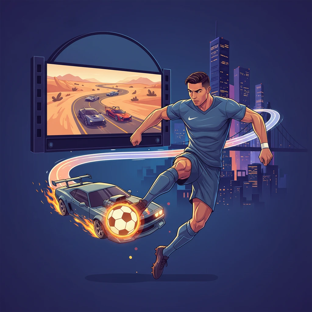 כּוֹכַב-עַל שֶׁל כַּדּוּרֶגֶל נוֹסֵעַ מַהֵר בְּסֶרֶט חָדָשׁ!